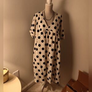 Polka Dot Midi Dress
